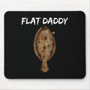Tapis De Souris Chemises de pêche au flet pour hommes et pêcheurs 