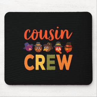 Tapis De Souris Chemises de Thanksgiving pour garçons cousins donn