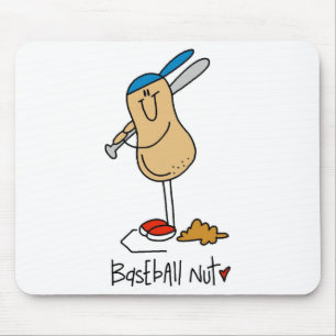 Tapis De Souris Chemises et cadeaux Baseball Nut