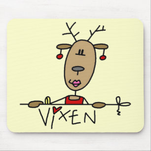 Tapis De Souris Chemises et Cadeaux de Noël de Renne Vixen