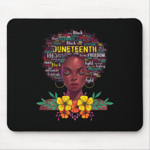 Tapis De Souris Chemises JunetDix Pour Femmes Afro Beau P Noir
