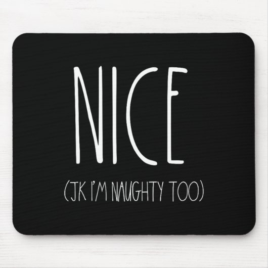 Tapis De Souris Chemises Naughty And Nice Couples Pour Noël Jk N (Devant)