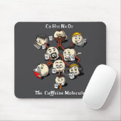Tapis De Souris Chemistry Caffeine Molecule Funny Science Geek Cof (Avec souris)