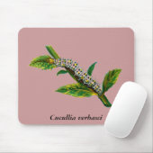 Tapis De Souris chenille de Cucullia verbasci (Avec souris)