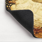 TAPIS DE SOURIS CHÈQUES BLANCS EN SÉPIE BROWN (Coin)