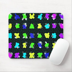 Tapis De Souris Chèques En Verre Coloré Opalescent,