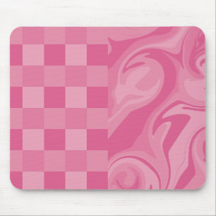 Tapis De Souris Chèques et persiennes - Rose