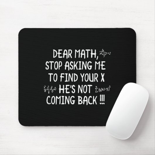Tapis De Souris Cher Citation Math Funny Math Math (Avec souris)
