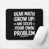 Tapis De Souris Cher Math Augmente Et Résoudre Vos Propres Problèm (Avec souris)