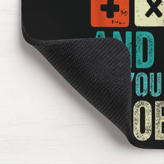 Tapis De Souris Cher Math Augmente Et Résoudre Vos Propres Problèm (Coin)