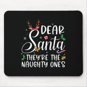 Tapis De Souris Cher Père Noël Ils Les Maudits Famille De Noël