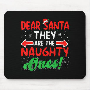 Tapis De Souris Cher Père Noël Ils Sont Méchants Noël Xmas Hommes