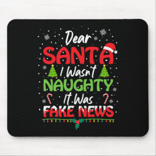 Tapis De Souris Cher Père Noël Je n'étais pas vilain C'était de fa