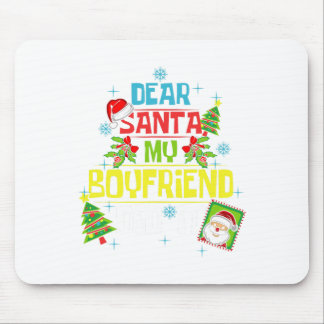Tapis De Souris Cher Père Noël Mon Petit Ami L'A Fait Noël Petite
