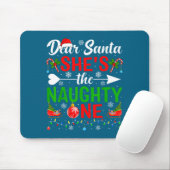Tapis De Souris Cher santa le couple vilain Noël (Avec souris)