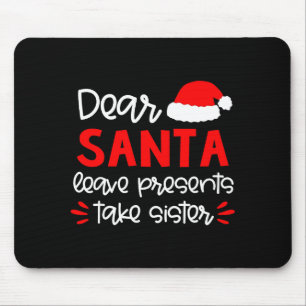 Tapis De Souris Cher T-shirt de Noël pour frères et sœurs Famille
