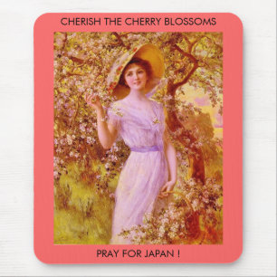 TAPIS DE SOURIS CHERISEZ LES BLOSSOMS À LA CHERRIE