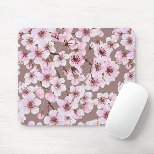 Tapis De Souris Cherry blossom pattern (Avec souris)