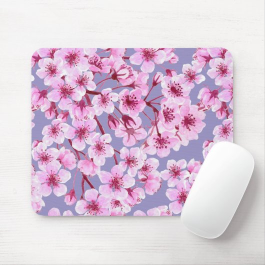 Tapis De Souris Cherry blossom pattern (Avec souris)