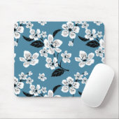 TAPIS DE SOURIS CHERRY BLOSSOM - SAKURA (SMOKY BLUE) (Avec souris)