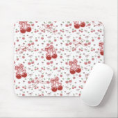 Tapis De Souris Cherry Bow Mousepad – Cute Desk Acessory (Avec souris)