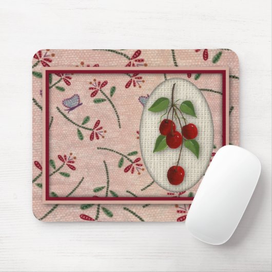 Tapis De Souris Cherry Bunch Mousepad (Avec souris)