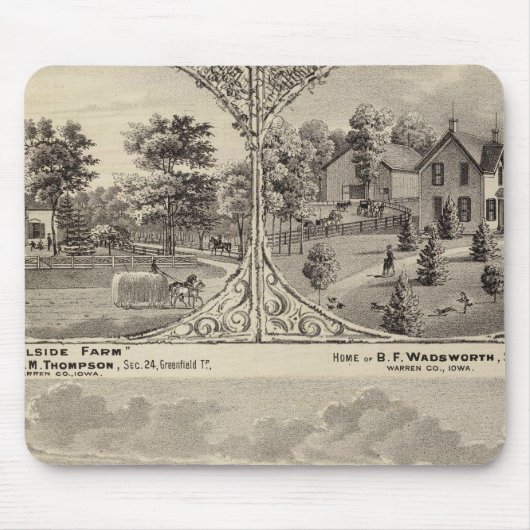 Tapis De Souris Cherry Grove, Hillside Farm (Devant)