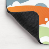 Tapis De Souris Cherry Retro moderne Abstrait Funky Mousepad (Coin)