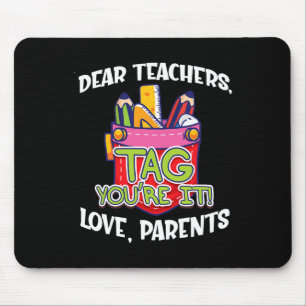 Tapis De Souris Chers enseignants Étiquette Vous êtes ça l'amour P