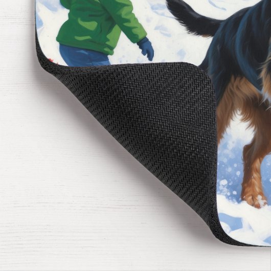 Tapis De Souris Chesapeake Bay Retriever Neige avec Casquette de N (Coin)