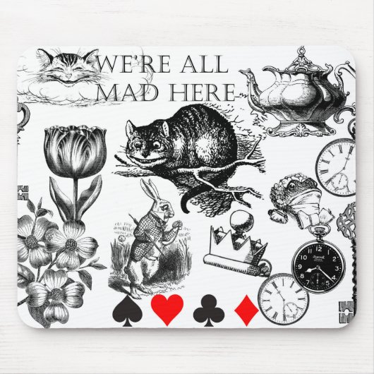 Tapis De Souris cheshire chat classique alice dans le caractère me (Devant)
