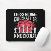 Tapis De Souris Chess Boxing Checkmate Ou Knockout Fun (Avec souris)