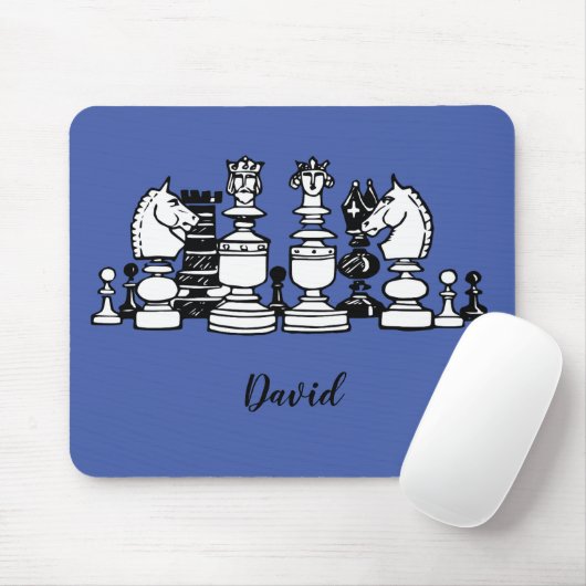Tapis De Souris Chess Thème personnalisé Mousepad (Avec souris)