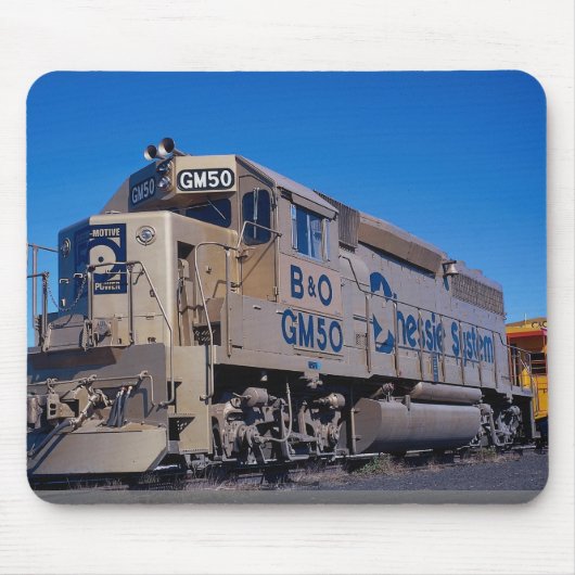 Tapis De Souris Chessie System/B&O, EMD GP-40 dans des annivers (Devant)