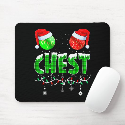 Tapis De Souris Chestnuts Matching Family Funny Chest Nuts Christm (Avec souris)