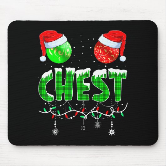 Tapis De Souris Chestnuts Matching Family Funny Chest Nuts Christm (Devant)