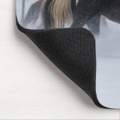 Tapis De Souris Cheval à travers la neige (Coin)