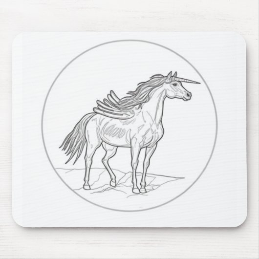 Tapis De Souris Cheval ailé 🐴 (Devant)