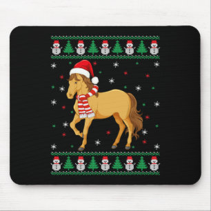 Tapis De Souris Cheval Animal Correspondance Famille Vilain Noël S