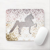 Tapis De Souris Cheval assez pourpre Mousepad de Saddlebred (Avec souris)