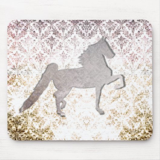 Tapis De Souris Cheval assez pourpre Mousepad de Saddlebred (Devant)