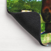 Tapis De Souris Cheval au-dessus de la peinture de barrière (Coin)