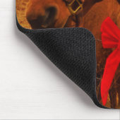 Tapis De Souris Cheval avec Bow rouge (Coin)