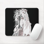 Tapis De Souris Cheval blanc (Avec souris)