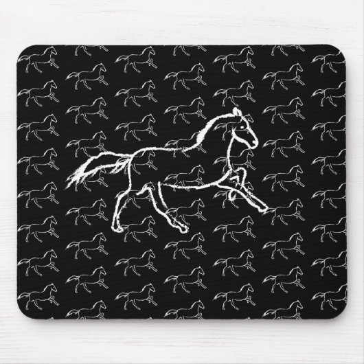 Tapis De Souris Cheval blanc (Devant)