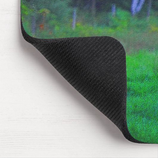 Tapis De Souris Cheval blanc en champ à minuit Art Mousepad (Coin)