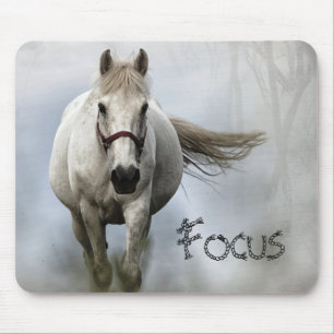 Tapis De Souris Cheval blanc inspirant