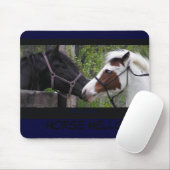 Tapis De Souris Cheval bonjour Mousepad (Avec souris)