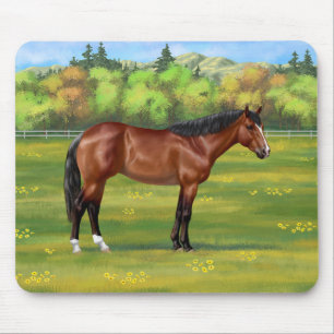Tapis De Souris Cheval Brown Bay Quarter
