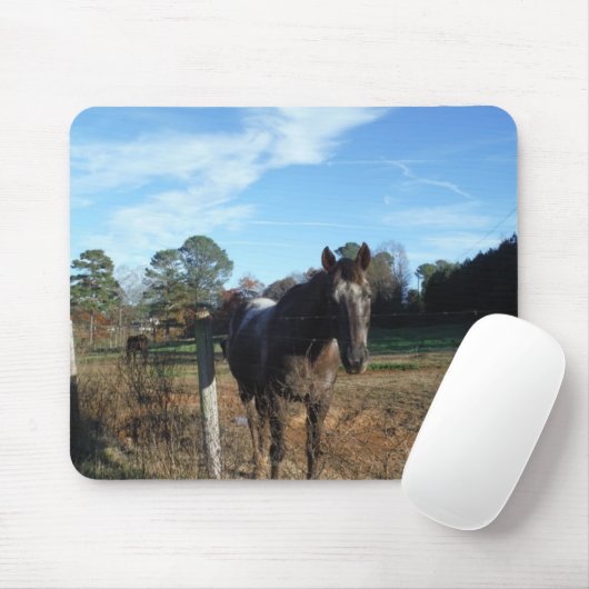 Tapis De Souris Cheval brun Coco et Crème (Avec souris)